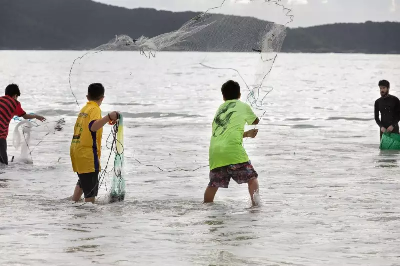 Pesca da tainha começa tímida no Sul de SC: pescadores aguardam frente fria para melhorar captura