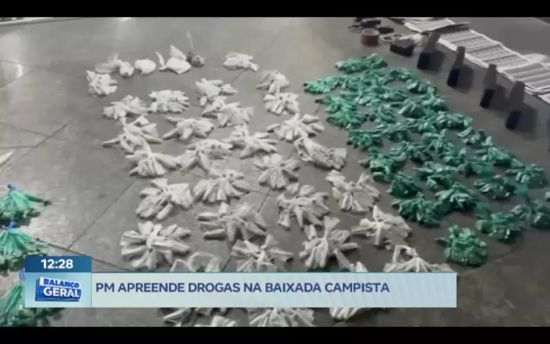 PM apreende toneladas de drogas na Baixada Campista: operação combate tráfico no RJ