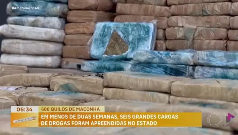 Polícia apreende 600 kg de maconha no Amazonas em megaoperação contra o tráfico