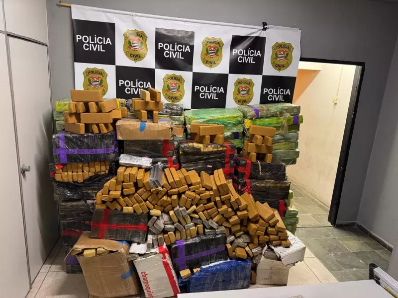 Polícia Civil de Campinas apreende 15 toneladas de maconha escondidas em carga de arroz