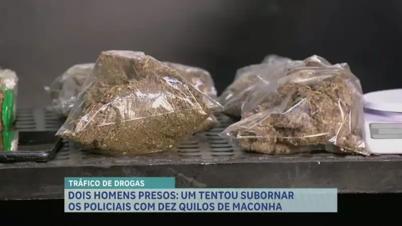 Polícia desmantela esquema de drogas em BH e prende dois suspeitos após abordagem de trânsito