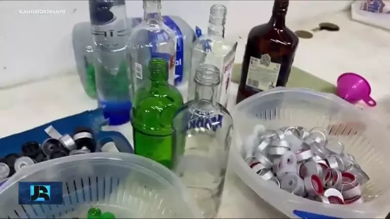 Polícia desmantela fábrica clandestina de bebidas falsificadas em Atibaia