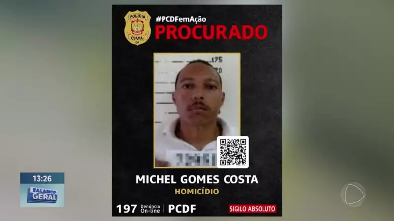 Polícia divulga retrato de suspeito de assassinar farmacêutico no Riacho Fundo, DF