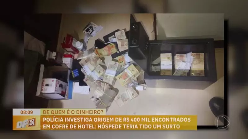 Polícia encontra R$ 400 mil em cofre de hotel de Brasília após surto de hóspede