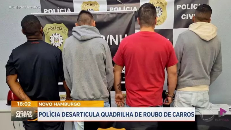 Policiais desmantelam quadrilha especializada em roubo de veículos em Novo Hamburgo, RS