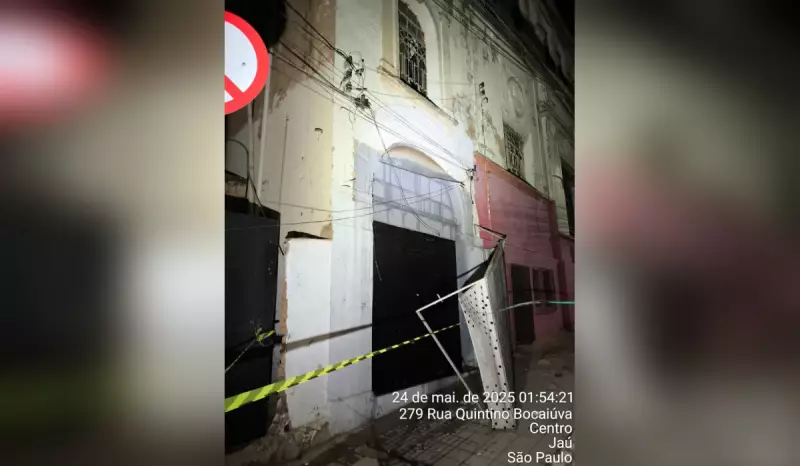 Prédio tombado em Jaú é interditado após rompimento de estrutura: entenda o caso