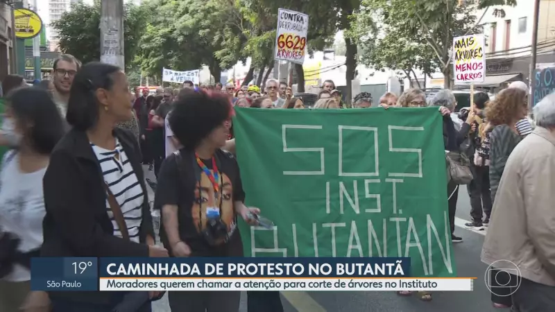 Protesto em SP: Moradores se mobilizam contra derrubada de 6 mil árvores no Butantan para ampliação de fábrica de vacinas