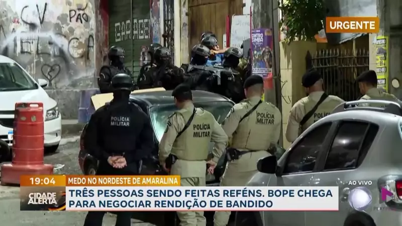 Reféns em Salvador: Criminosos invadem depósito de bebidas e prendem três pessoas