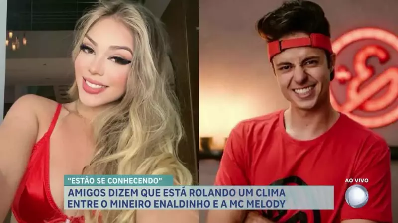 Romance no ar? Fãs especulam clima de paquera entre Enaldinho e MC Melody