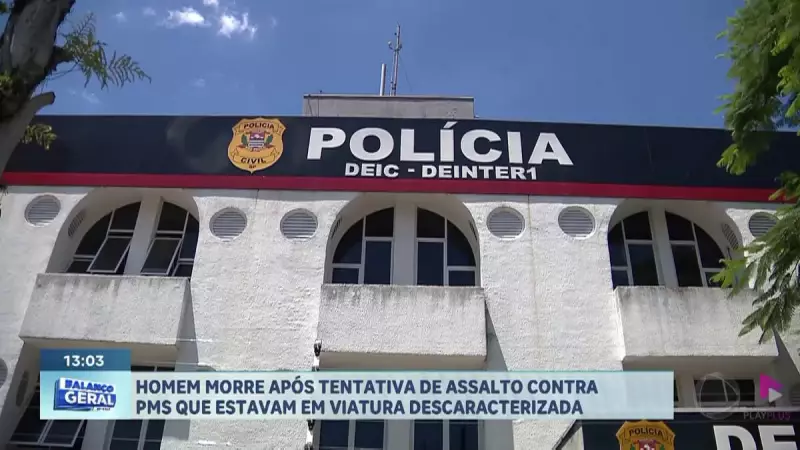 Tentativa de assalto termina em tragédia: homem morre ao atacar PMs em viatura descaracterizada no Vale do Litoral