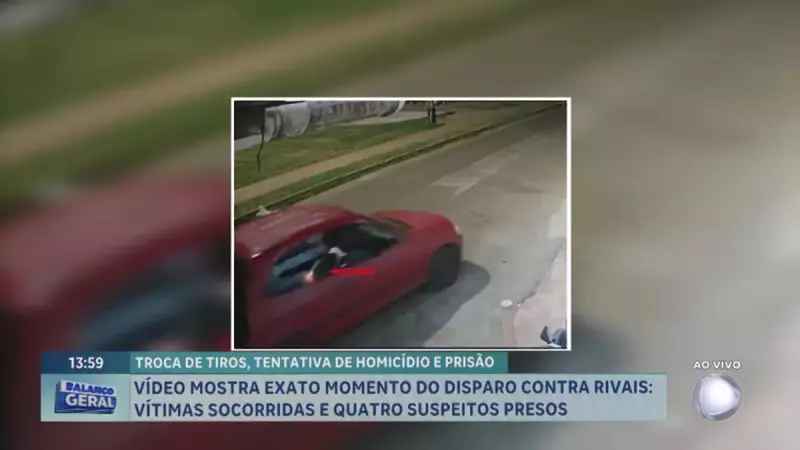 Tentativa de duplo homicídio é flagrada por câmeras de segurança em Ceilândia, DF