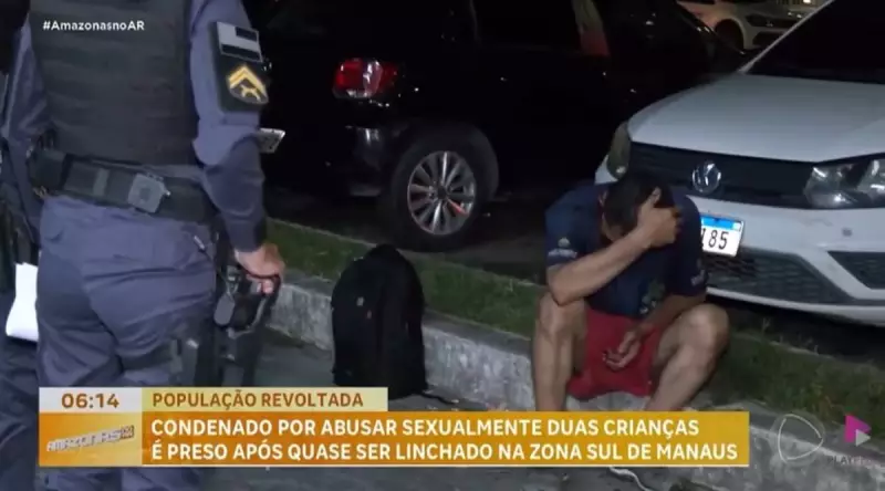 Tentativa de linchamento em Manaus: população revolta com suspeito de estupro de crianças