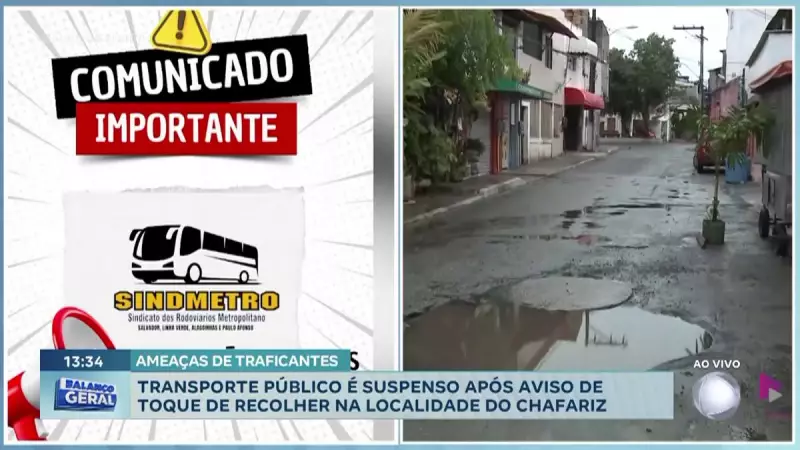 Traficantes impõem toque de recolher e cobrança de 'imposto' em Lauro de Freitas, BA