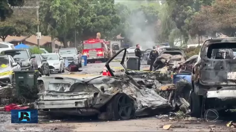 Tragédia aérea em San Diego: avião cai e causa mortes e incêndios