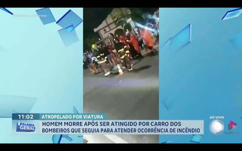 Tragédia em Manaus: homem morre após ser atingido por viatura dos bombeiros em missão