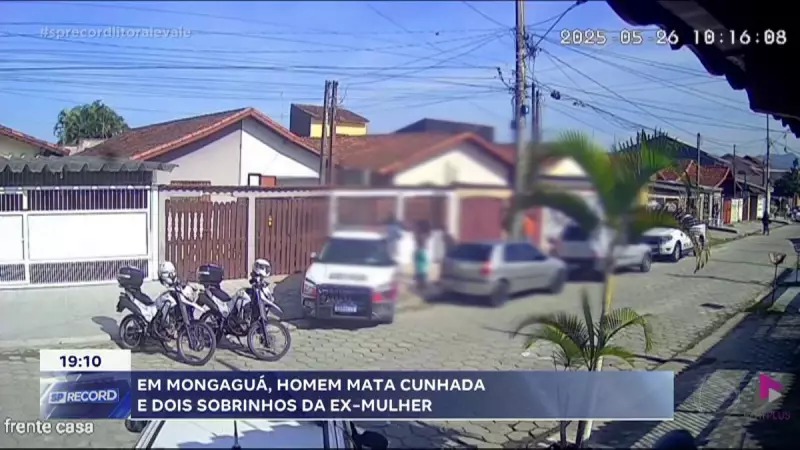 Tragédia em Mongaguá: Homem mata cunhada e dois sobrinhos em crime chocante