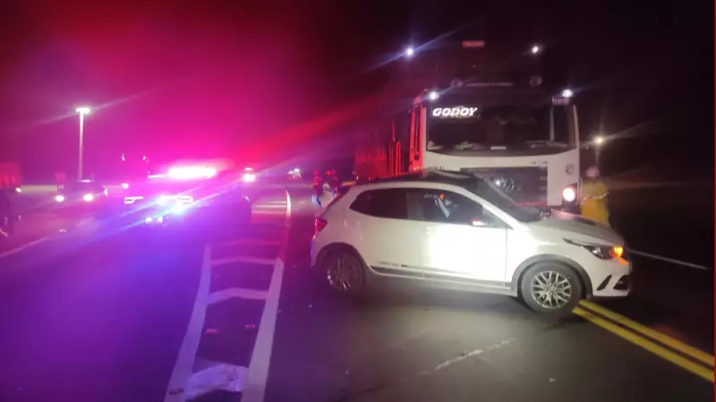 Tragédia na BR-373: motorista morre após colisão frontal com caminhão carregado de pinus no Paraná