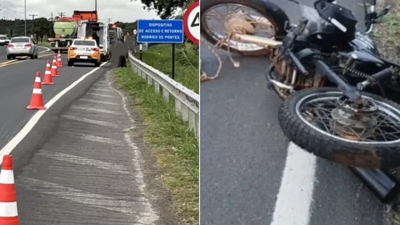 Tragédia na Rodovia PE Manuel da Nóbrega: Motociclista morre após queda e atropelamento