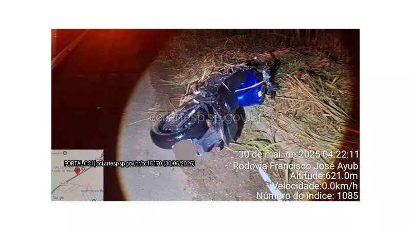 Tragédia na SP-264: Motociclista morre após colidir com boi em Salto de Pirapora