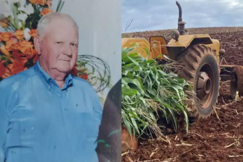 Tragédia no campo: agricultor de 86 anos morre atropelado por trator em SC