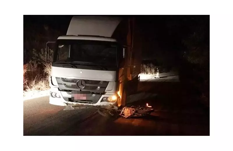 Tragédia no trânsito: motociclista morre após colisão com caminhão devido a nuvem de poeira em RO