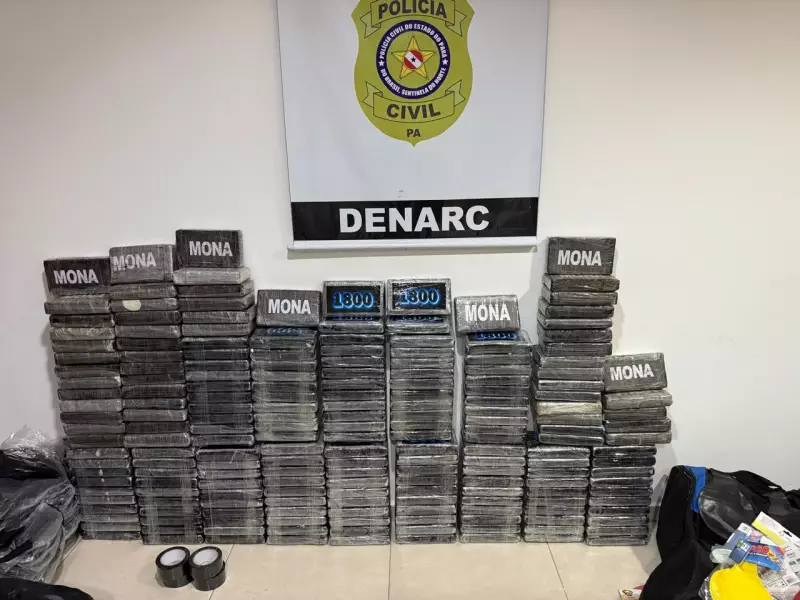 Trio de São Paulo é flagrado com 200 kg de cocaína em propriedade rural no Pará: veja detalhes