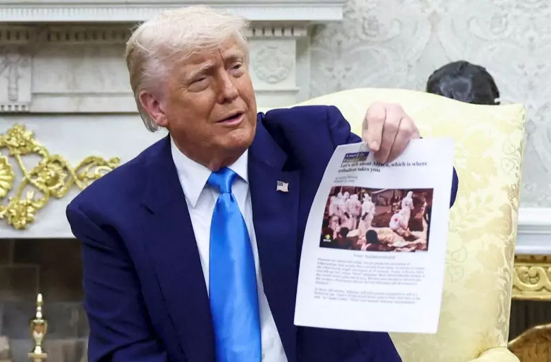 Trump compartilha imagem enganosa: foto de fazendeiros mortos é do Congo, não da África do Sul
