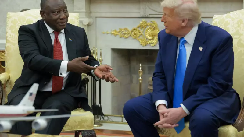 Trump e presidente sul-africano entram em debate acalorado sobre execuções de brancos