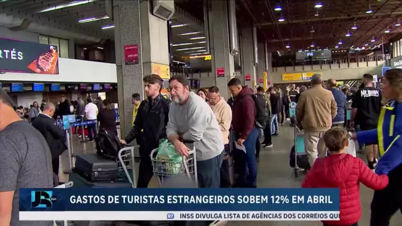 Turismo em alta: Gastos de estrangeiros no Brasil crescem 12% em abril