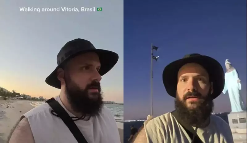 Turista estrangeiro elogia segurança e beleza de Vitória em tour diferente: 'Me sinto seguro aqui'