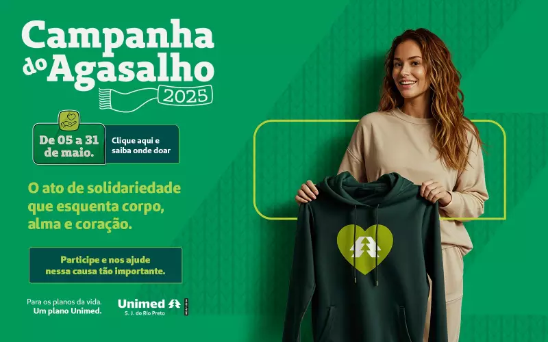 Unimed Rio Preto lança Campanha do Agasalho 2025: Doe calor e solidariedade!