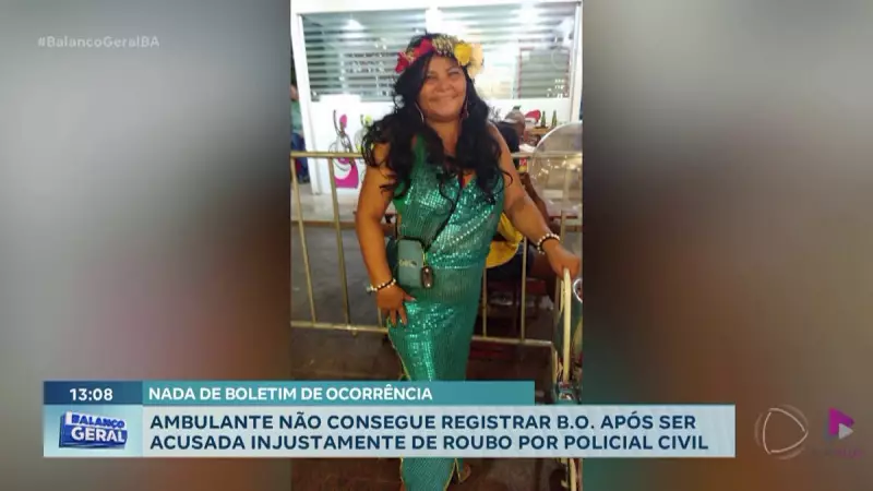 Vendedora ambulante é acusada injustamente de roubo por policial civil em Salvador