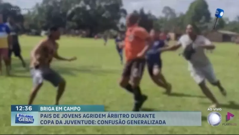 Violência no futebol juvenil: árbitro é agredido por pais em jogo da Copa da Juventude