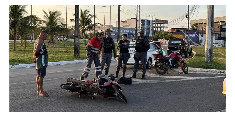 Acidente em São Luís: Passageira de moto fica ferida após colisão e espera atendimento por mais de 2 horas