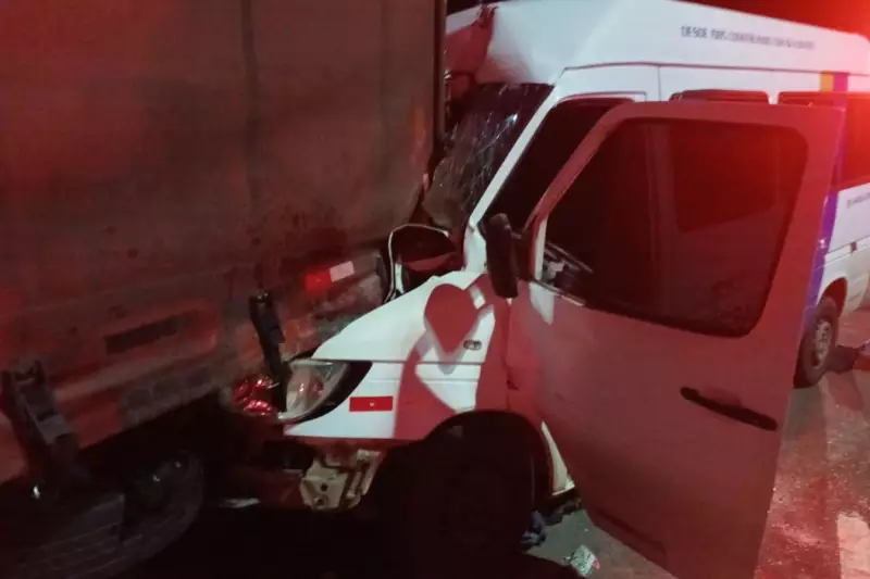 Acidente entre van e caminhão deixa homem ferido em Indaiatuba; veja detalhes