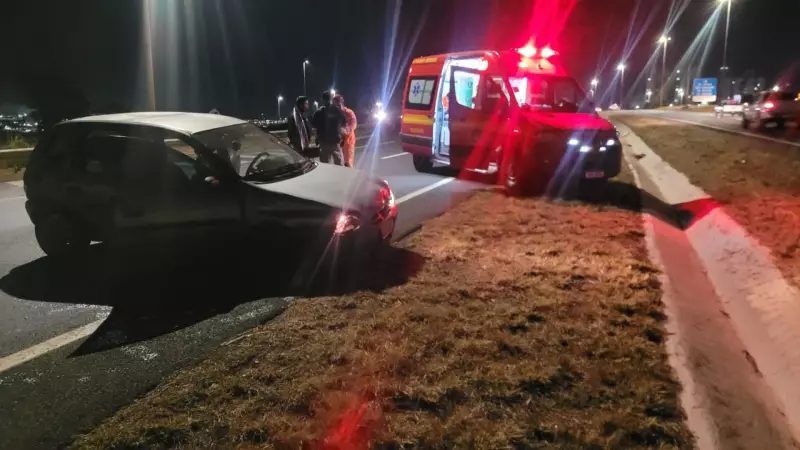 Acidente grave na entrada do bairro Tocantins deixa motorista de 41 anos ferido em Uberlândia