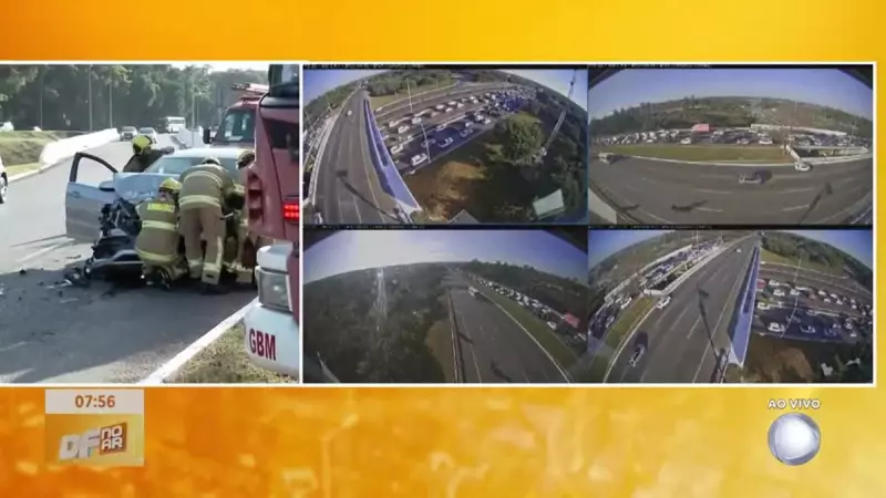 Acidentes no Eixão Sul causam congestionamento recorde em Brasília — Veja desvios e alternativas