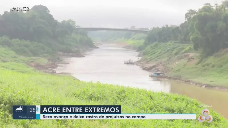 Acre enfrenta seca extrema: autoridades buscam soluções para reduzir impactos