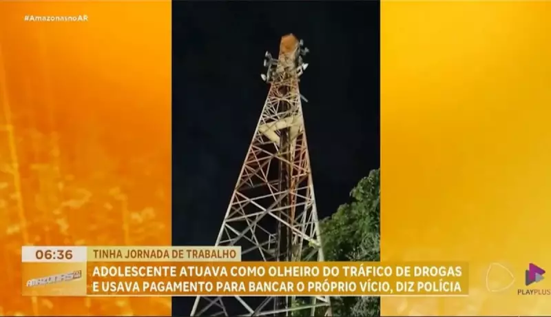 Adolescente de 13 anos é apreendido atuando como olheiro do tráfico no Amazonas