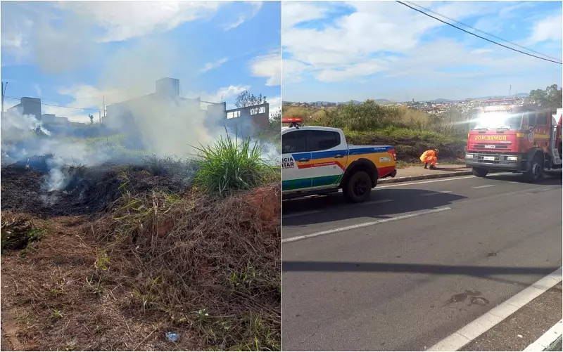 Adolescentes são detidos por causar incêndio em área de vegetação em Campo Belo, MG