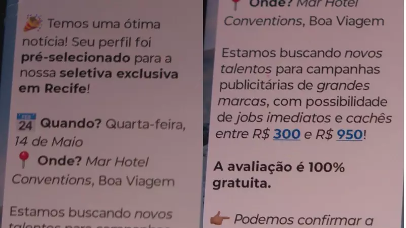 Agência de modelos é denunciada por cobrar até R$ 5 mil de mulheres para evento supostamente gratuito em Pernambuco