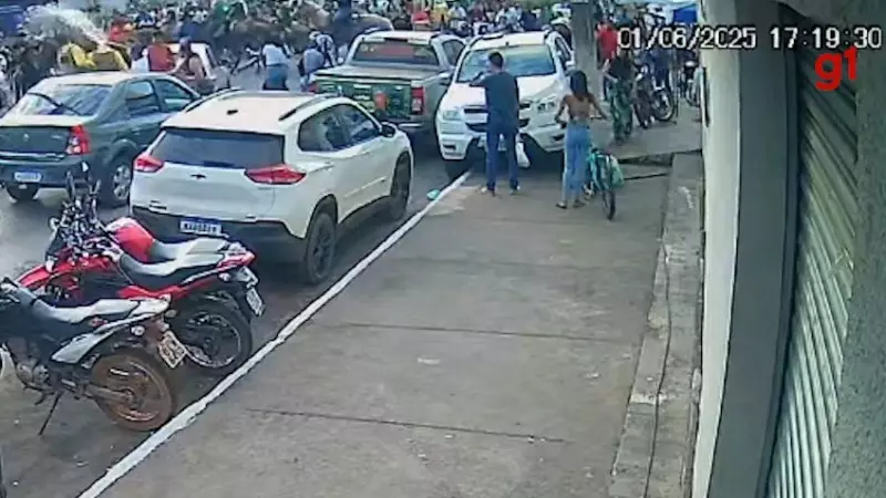 Agente de trânsito é agredido com copo de vidro durante confusão em cavalgada no Tocantins