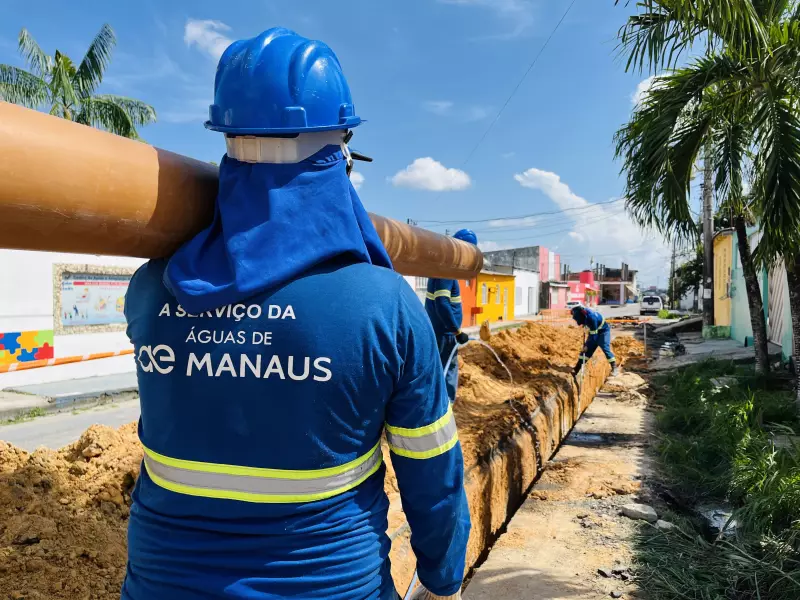 Águas de Manaus revela cronograma semanal de obras de esgoto: confira as regiões beneficiadas