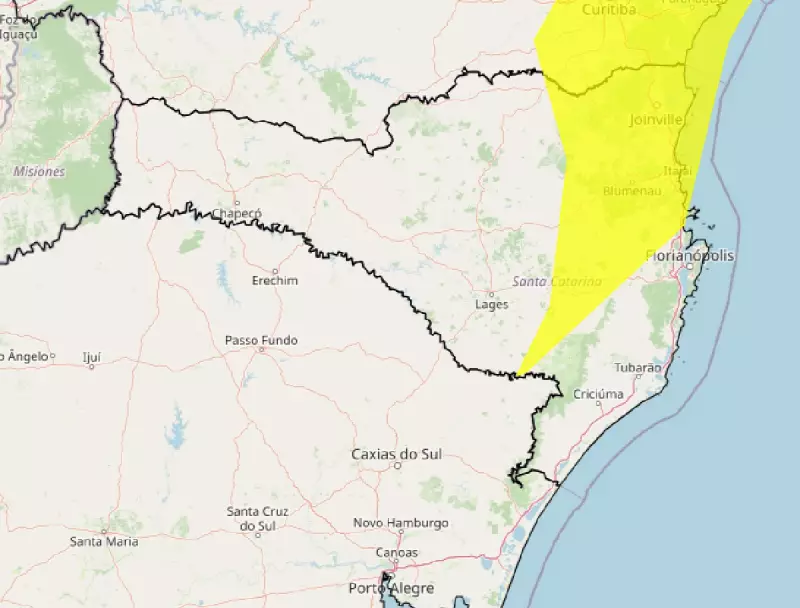 Alerta amarelo de tempestade em Santa Catarina: saiba como se preparar