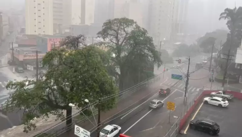 Alerta na região de Campinas: previsão de até 50 mm de chuva e ventos intensos, segundo INMET