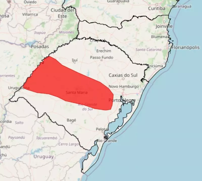 Alerta vermelho: Rio Grande do Sul enfrenta chuvas intensas com risco de alagamentos e deslizamentos