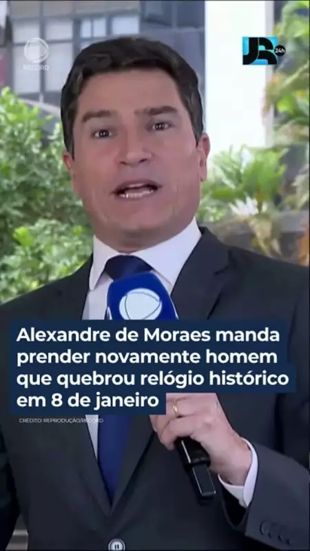Alexandre de Moraes determina nova prisão de homem que quebrou relógio histórico em 1981