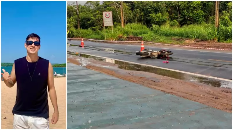Amigo de Léo Dolzane relata momento de terror em acidente de moto: "Fechou os olhos e pediu proteção a Deus"