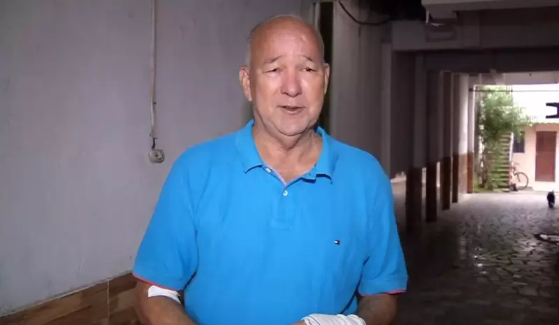 Aposentado esfaqueado em Guarapari relata alívio por sobreviver: 'Agradeço por estar vivo'