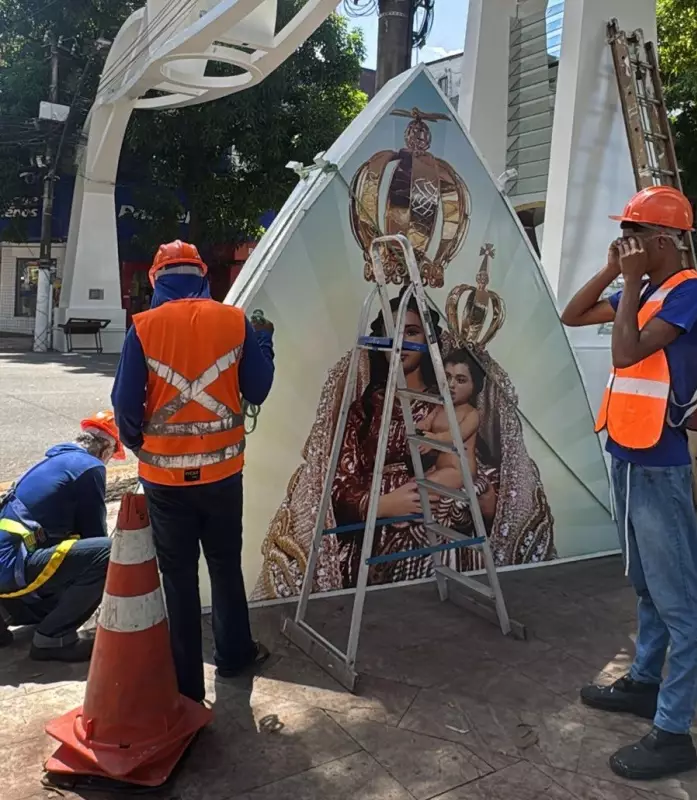 Arcos do Círio de Nazaré começam a ser instalados em Belém: preparativos para a maior festa religiosa do Pará